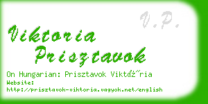 viktoria prisztavok business card